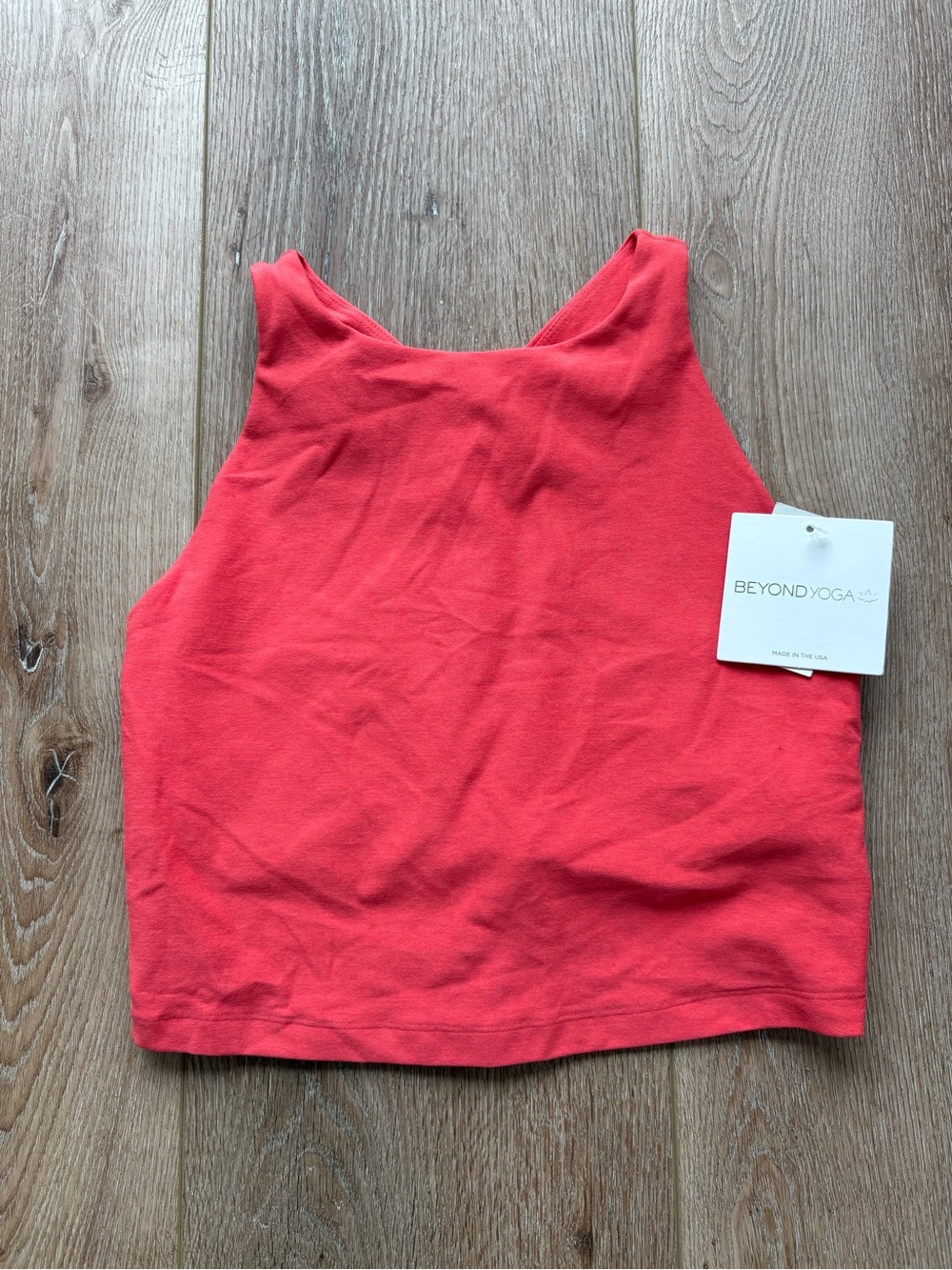 Beyond Yoga Coral Racerback Crop Tank